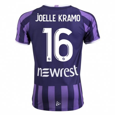 Kandiny Gyermek Marie Joelle Kramo #16 Lila Idegenbeli Jersey 2023/24 Mez Póló Ing