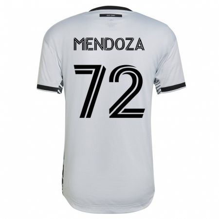 Kandiny Gyermek Edwyn Mendoza #72 Fehér Idegenbeli Jersey 2023/24 Mez Póló Ing