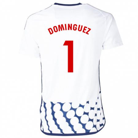 Kandiny Gyermek Iago Domínguez #1 Fehér Idegenbeli Jersey 2023/24 Mez Póló Ing