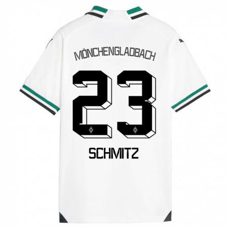 Kandiny Férfi Sarah Schmitz #23 Fehér Zöld Hazai Jersey 2023/24 Mez Póló Ing