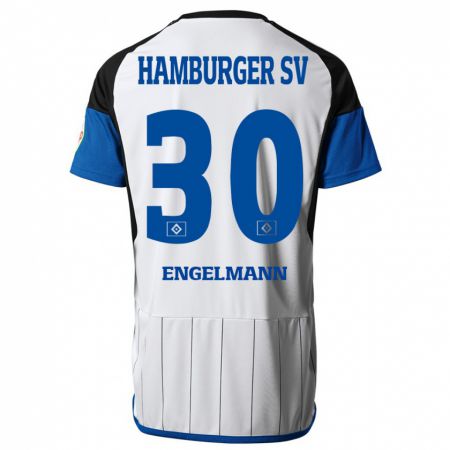 Kandiny Férfi Timon Engelmann #30 Fehér Hazai Jersey 2023/24 Mez Póló Ing