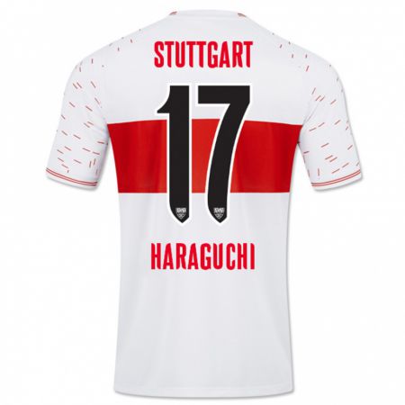 Kandiny Férfi Genki Haraguchi #17 Fehér Hazai Jersey 2023/24 Mez Póló Ing