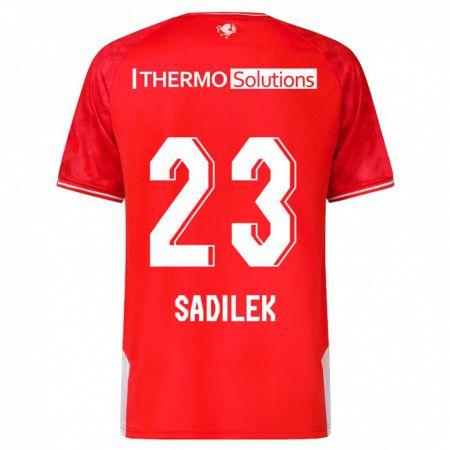 Kandiny Férfi Michal Sadilek #23 Piros Hazai Jersey 2023/24 Mez Póló Ing