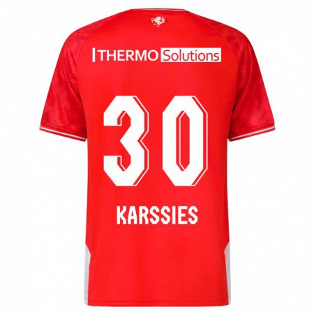 Kandiny Férfi Sam Karssies #30 Piros Hazai Jersey 2023/24 Mez Póló Ing