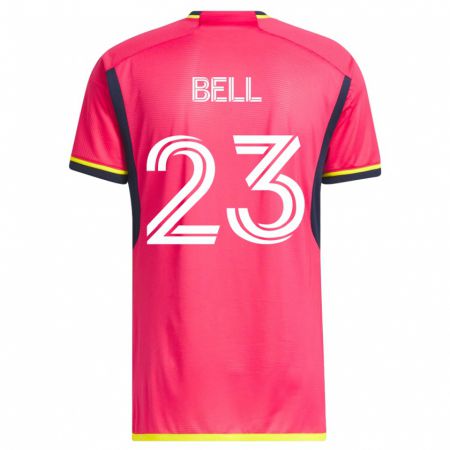 Kandiny Férfi Jon Bell #23 Rózsaszín Hazai Jersey 2023/24 Mez Póló Ing