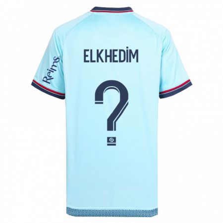 Kandiny Férfi Abdenoor Elkhedim #0 Égszínkék Idegenbeli Jersey 2023/24 Mez Póló Ing