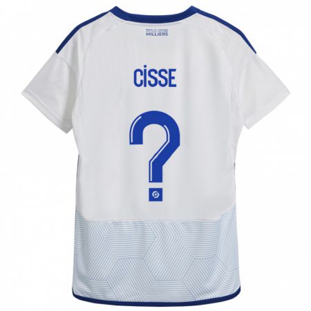 Kandiny Férfi Louis Cisse #0 Fehér Idegenbeli Jersey 2023/24 Mez Póló Ing