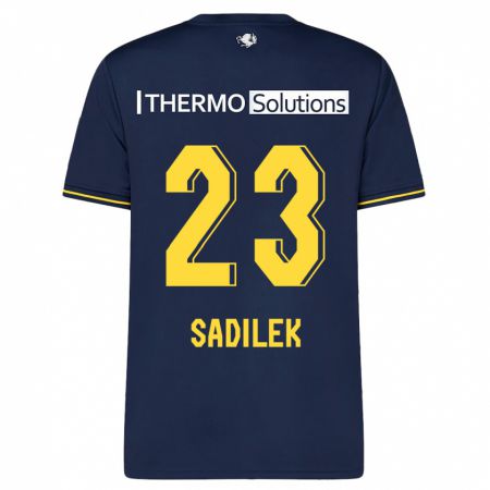 Kandiny Férfi Michal Sadilek #23 Haditengerészet Idegenbeli Jersey 2023/24 Mez Póló Ing