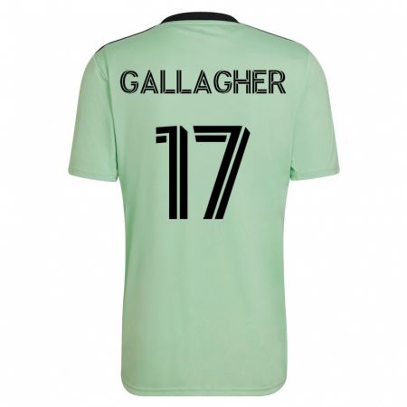 Kandiny Férfi Jon Gallagher #17 Világos Zöld Idegenbeli Jersey 2023/24 Mez Póló Ing