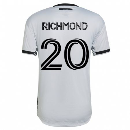 Kandiny Férfi Will Richmond #20 Fehér Idegenbeli Jersey 2023/24 Mez Póló Ing