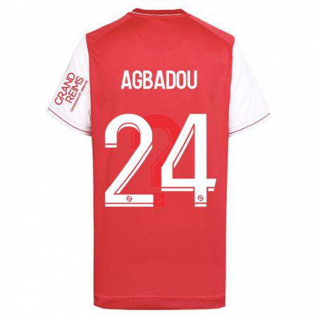 Kandiny Női Emmanuel Agbadou #24 Piros Hazai Jersey 2023/24 Mez Póló Ing