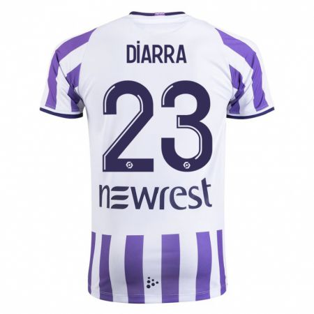 Kandiny Női Moussa Diarra #23 Fehér Hazai Jersey 2023/24 Mez Póló Ing