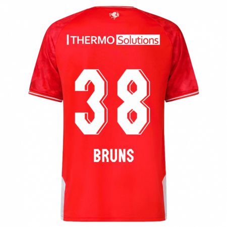 Kandiny Női Max Bruns #38 Piros Hazai Jersey 2023/24 Mez Póló Ing