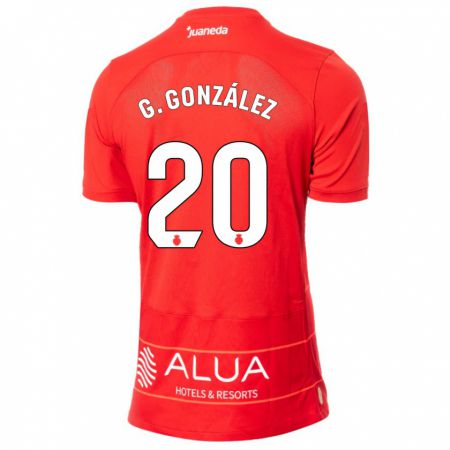 Kandiny Női Giovanni González #20 Piros Hazai Jersey 2023/24 Mez Póló Ing