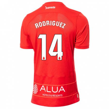 Kandiny Női Diego Rodríguez #14 Piros Hazai Jersey 2023/24 Mez Póló Ing