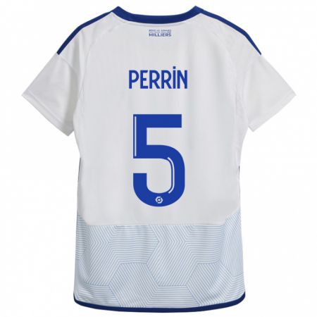 Kandiny Női Lucas Perrin #5 Fehér Idegenbeli Jersey 2023/24 Mez Póló Ing