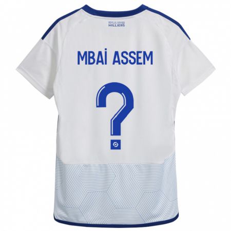 Kandiny Női Chris Mbaï-Assem #0 Fehér Idegenbeli Jersey 2023/24 Mez Póló Ing