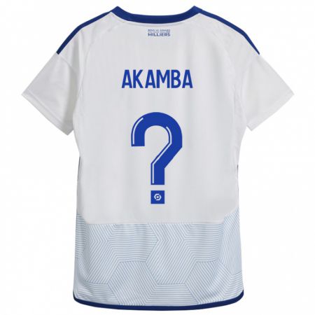 Kandiny Női Fred Akamba #0 Fehér Idegenbeli Jersey 2023/24 Mez Póló Ing