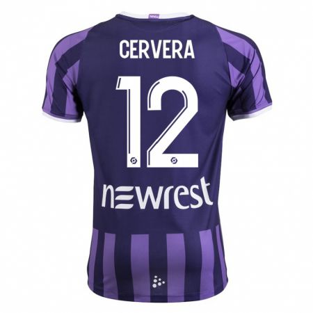 Kandiny Női Laurianne Cervera #12 Lila Idegenbeli Jersey 2023/24 Mez Póló Ing