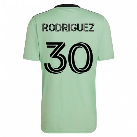 Kandiny Női Memo Rodríguez #30 Világos Zöld Idegenbeli Jersey 2023/24 Mez Póló Ing