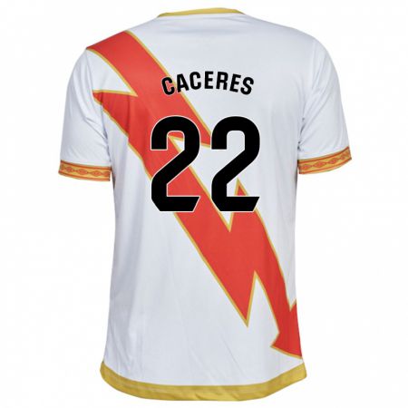 Kandiny Gyermek Daniel Cáceres #22 Fehér Hazai Jersey 2023/24 Mez Póló Ing