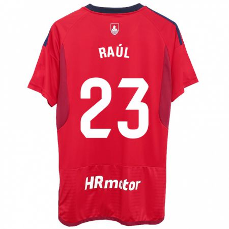 Kandiny Gyermek Raúl García #23 Piros Hazai Jersey 2023/24 Mez Póló Ing