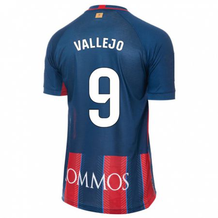 Kandiny Gyermek Hugo Vallejo #9 Haditengerészet Hazai Jersey 2023/24 Mez Póló Ing