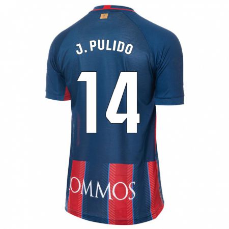 Kandiny Gyermek Jorge Pulido #14 Haditengerészet Hazai Jersey 2023/24 Mez Póló Ing