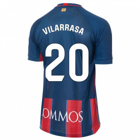 Kandiny Gyermek Ignasi Vilarrasa #20 Haditengerészet Hazai Jersey 2023/24 Mez Póló Ing