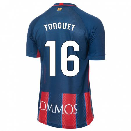 Kandiny Gyermek Miguel Torguet #16 Haditengerészet Hazai Jersey 2023/24 Mez Póló Ing