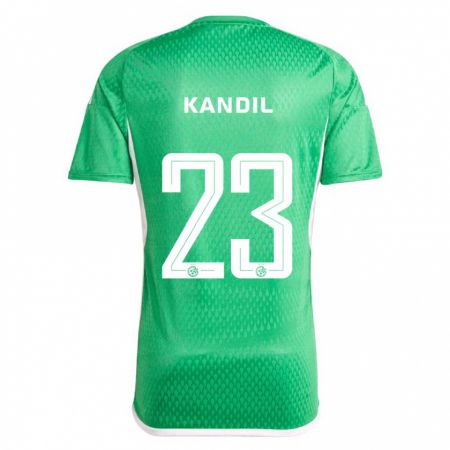 Kandiny Gyermek Maor Kandil #23 Fehér Kék Hazai Jersey 2023/24 Mez Póló Ing