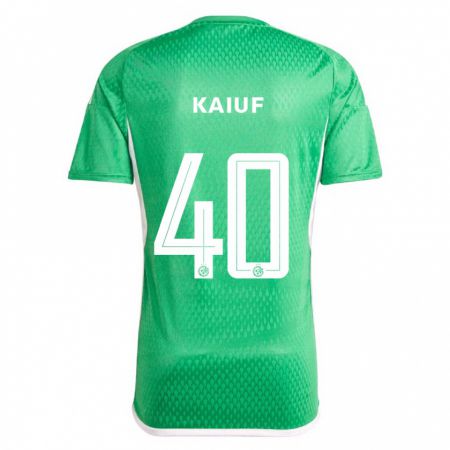 Kandiny Gyermek Sharif Kaiuf #40 Fehér Kék Hazai Jersey 2023/24 Mez Póló Ing