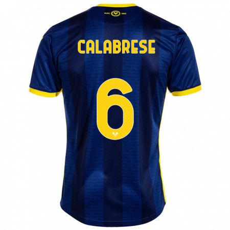 Kandiny Gyermek Nicolò Calabrese #6 Haditengerészet Hazai Jersey 2023/24 Mez Póló Ing