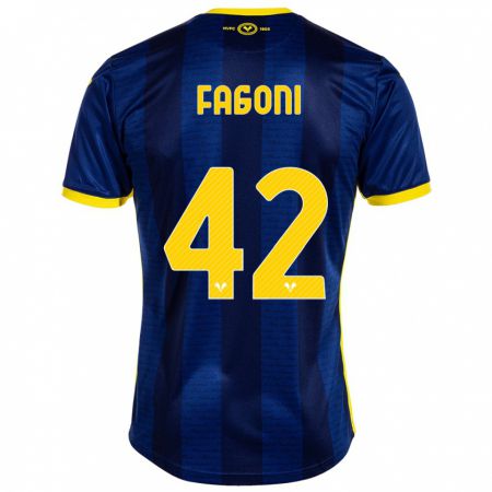 Kandiny Gyermek Marco Fagoni #42 Haditengerészet Hazai Jersey 2023/24 Mez Póló Ing