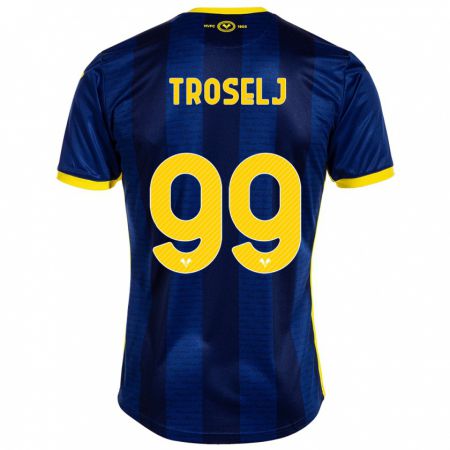 Kandiny Gyermek Ethan Troselj #99 Haditengerészet Hazai Jersey 2023/24 Mez Póló Ing