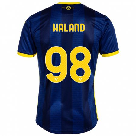 Kandiny Gyermek Benedicte Iversen Håland #98 Haditengerészet Hazai Jersey 2023/24 Mez Póló Ing