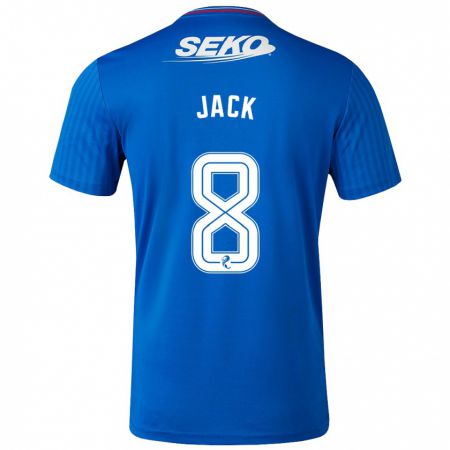 Kandiny Gyermek Ryan Jack #8 Kék Hazai Jersey 2023/24 Mez Póló Ing