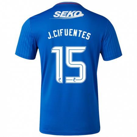 Kandiny Gyermek José Cifuentes #15 Kék Hazai Jersey 2023/24 Mez Póló Ing