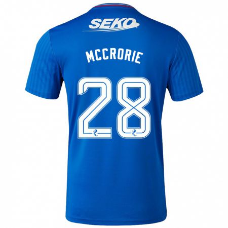 Kandiny Gyermek Robby Mccrorie #28 Kék Hazai Jersey 2023/24 Mez Póló Ing