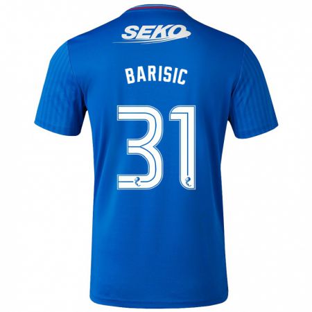 Kandiny Gyermek Borna Barisic #31 Kék Hazai Jersey 2023/24 Mez Póló Ing