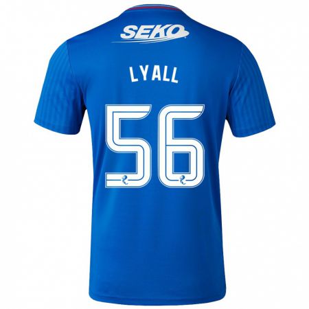 Kandiny Gyermek Arron Lyall #56 Kék Hazai Jersey 2023/24 Mez Póló Ing