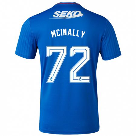 Kandiny Gyermek Darren Mcinally #72 Kék Hazai Jersey 2023/24 Mez Póló Ing