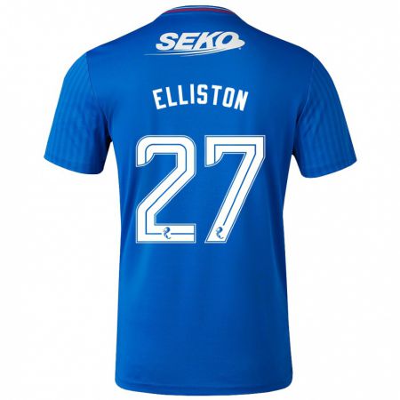 Kandiny Gyermek Maddie Elliston #27 Kék Hazai Jersey 2023/24 Mez Póló Ing