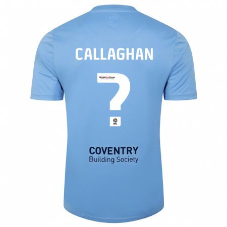 Kandiny Gyermek Charlie Callaghan #0 Égszínkék Hazai Jersey 2023/24 Mez Póló Ing