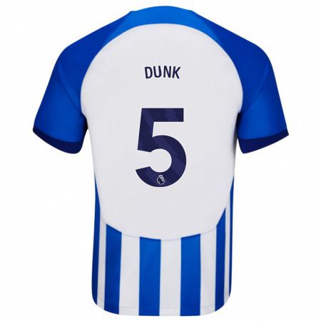 Kandiny Gyermek Lewis Dunk #5 Kék Hazai Jersey 2023/24 Mez Póló Ing