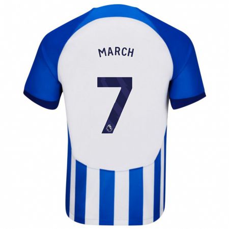 Kandiny Gyermek Solly March #7 Kék Hazai Jersey 2023/24 Mez Póló Ing