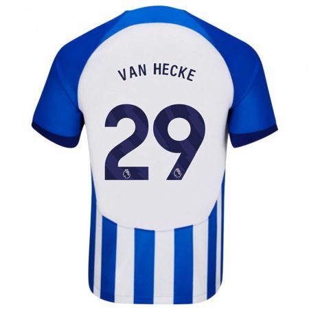 Kandiny Gyermek Jan Paul Van Hecke #29 Kék Hazai Jersey 2023/24 Mez Póló Ing