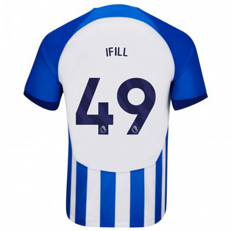 Kandiny Gyermek Marcus Ifill #49 Kék Hazai Jersey 2023/24 Mez Póló Ing