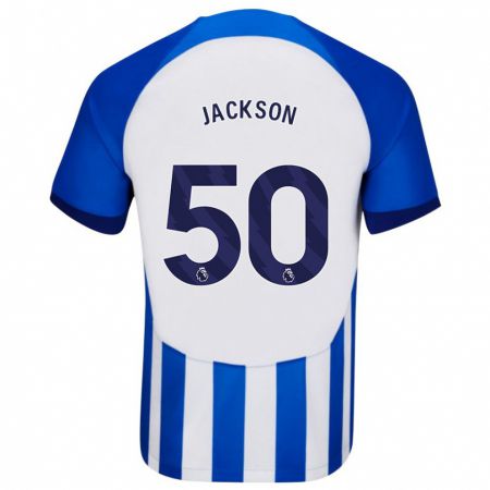 Kandiny Gyermek Ben Jackson #50 Kék Hazai Jersey 2023/24 Mez Póló Ing