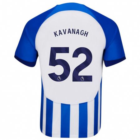 Kandiny Gyermek Leigh Kavanagh #52 Kék Hazai Jersey 2023/24 Mez Póló Ing